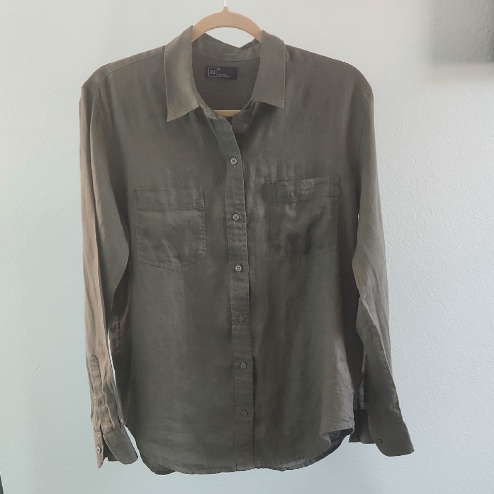 Gap Linen Boyfriend Shirt